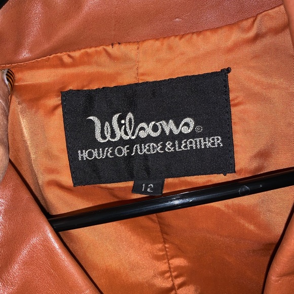 VINTAGE WILSONS leather blazer size 12 - Picture 4 of 10